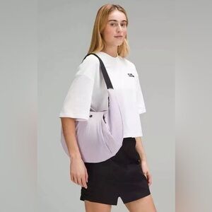 Lululemon Pleated Shoulder Bag lavender New